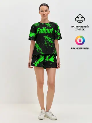 Женская пижама с шортами / Токсический Fallout 2