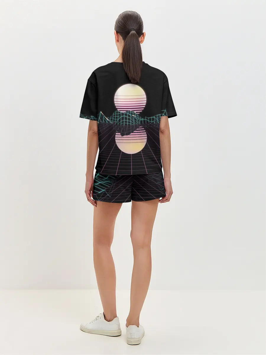 Женская пижама с шортами / Retro Wave