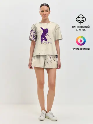 Женская пижама с шортами / Силуэт БЕЗДОМНОГО БОГА