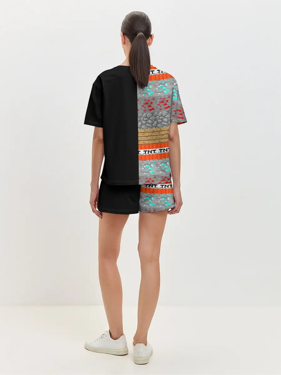 Женская пижама с шортами / Minecraft