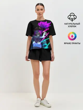 Женская пижама с шортами / KDA. Akali