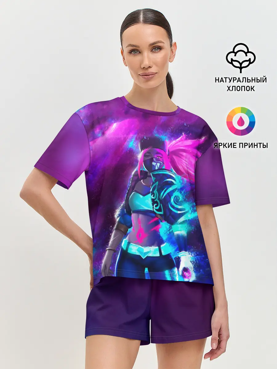 Женская пижама с шортами / KDA. Akali