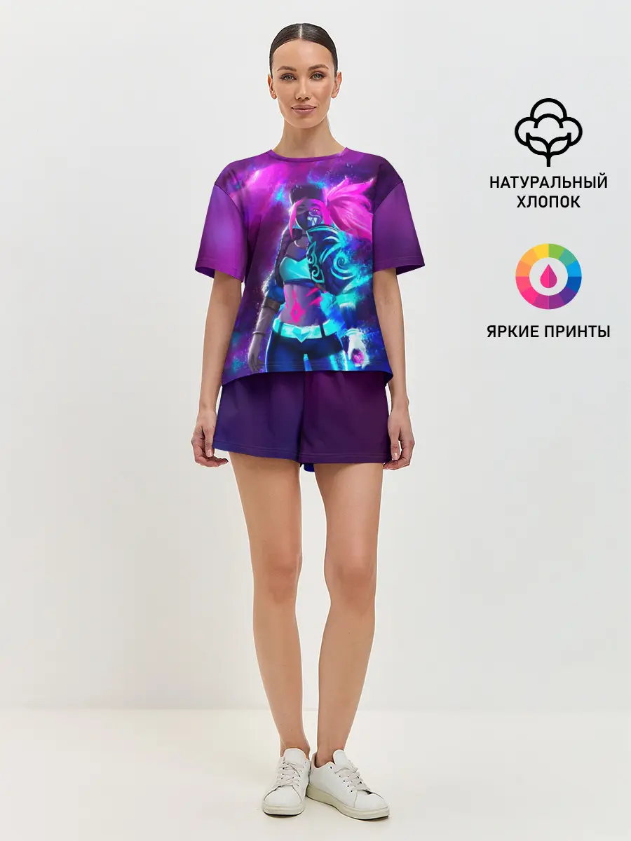 Женская пижама с шортами / KDA. Akali