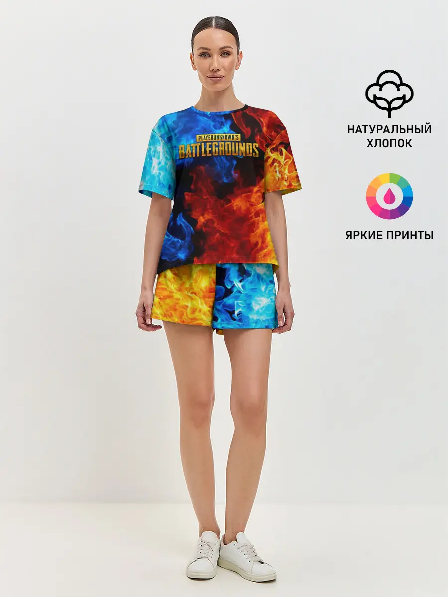 Женская пижама с шортами / PUBG