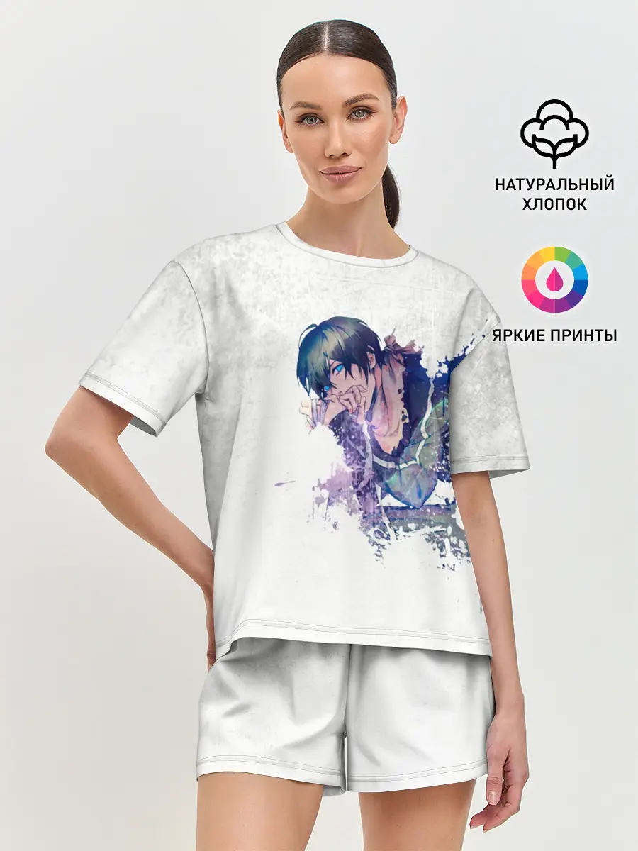 Женская пижама с шортами / Романтичный Ято. БЕЗДОМНЫЙ БОГ