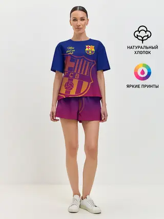 Женская пижама с шортами / Барселона