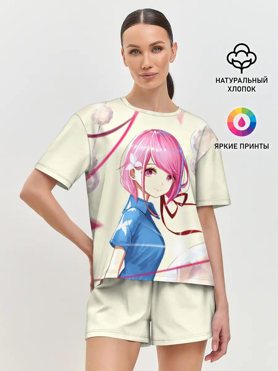 Женская пижама с шортами / Girl Anime