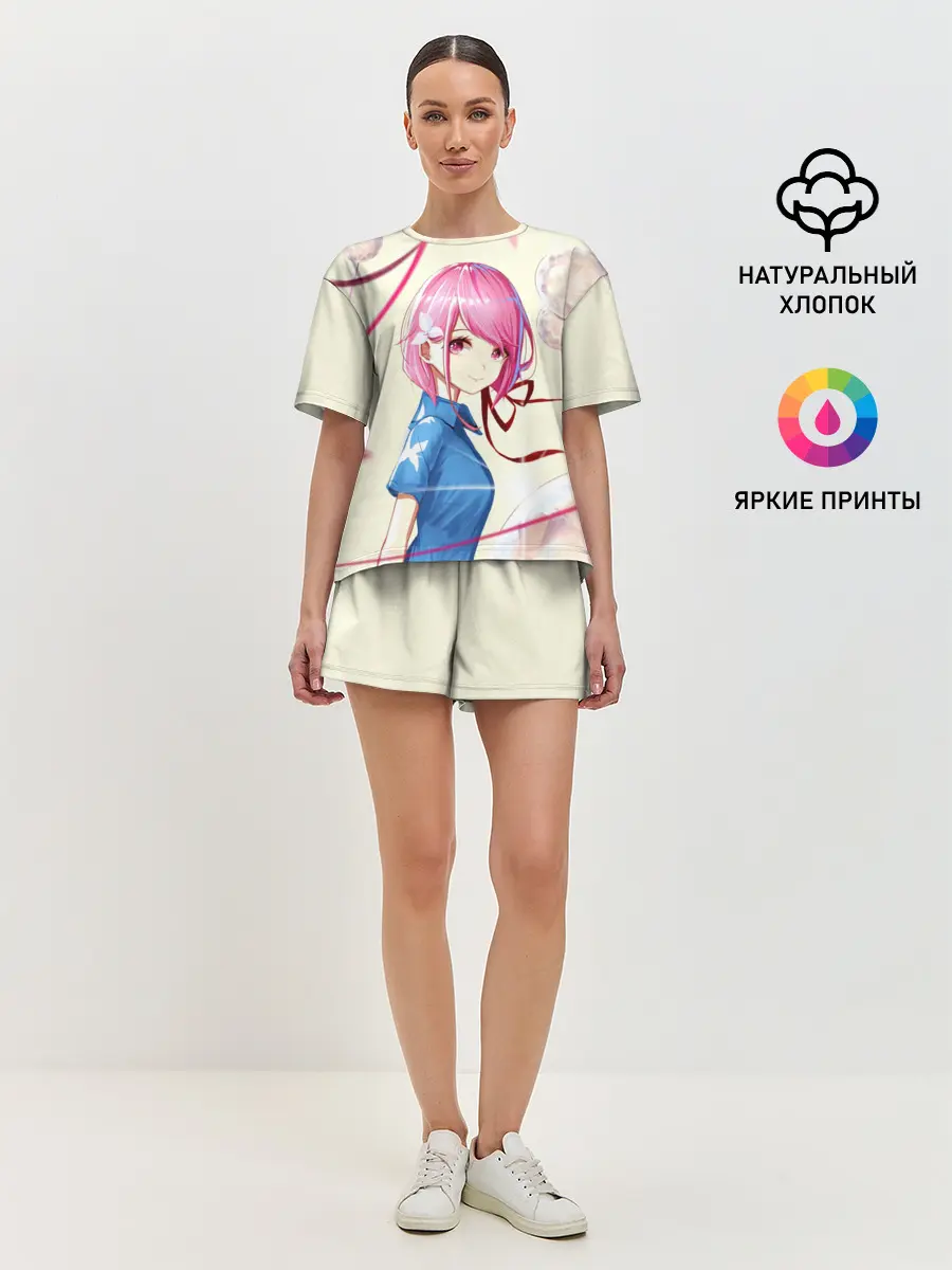 Женская пижама с шортами / Girl Anime