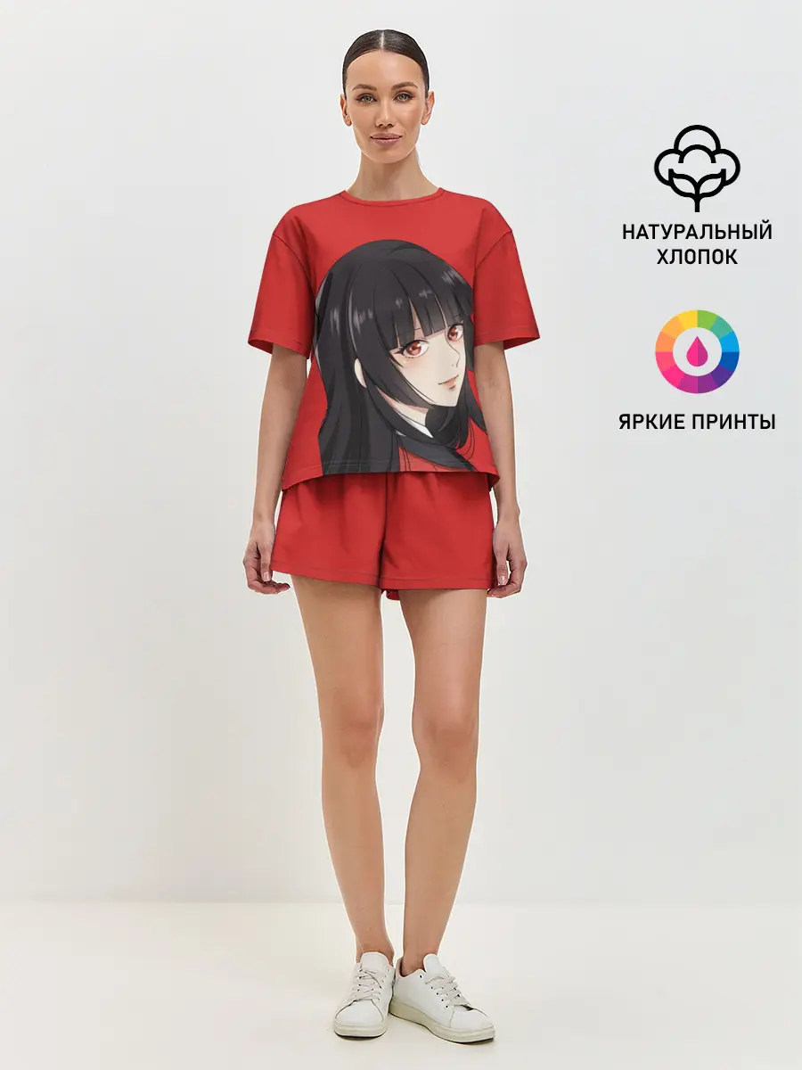 Женская пижама с шортами / Kakegurui Red