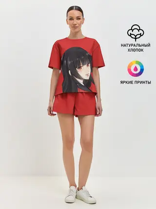 Женская пижама с шортами / Kakegurui Red