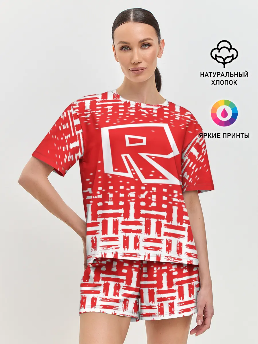 Женская пижама с шортами / Roblox
