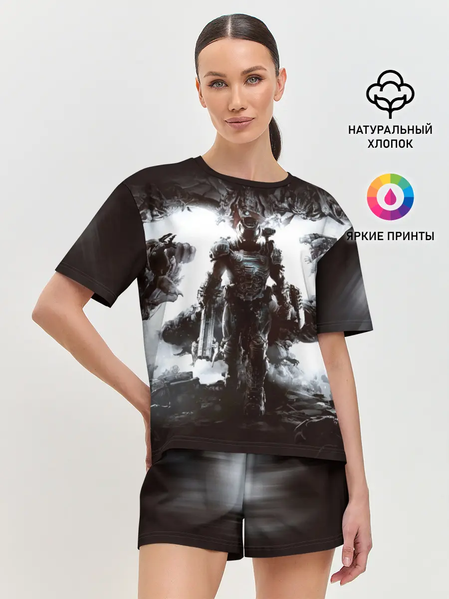 Женская пижама с шортами / Doom Eternal