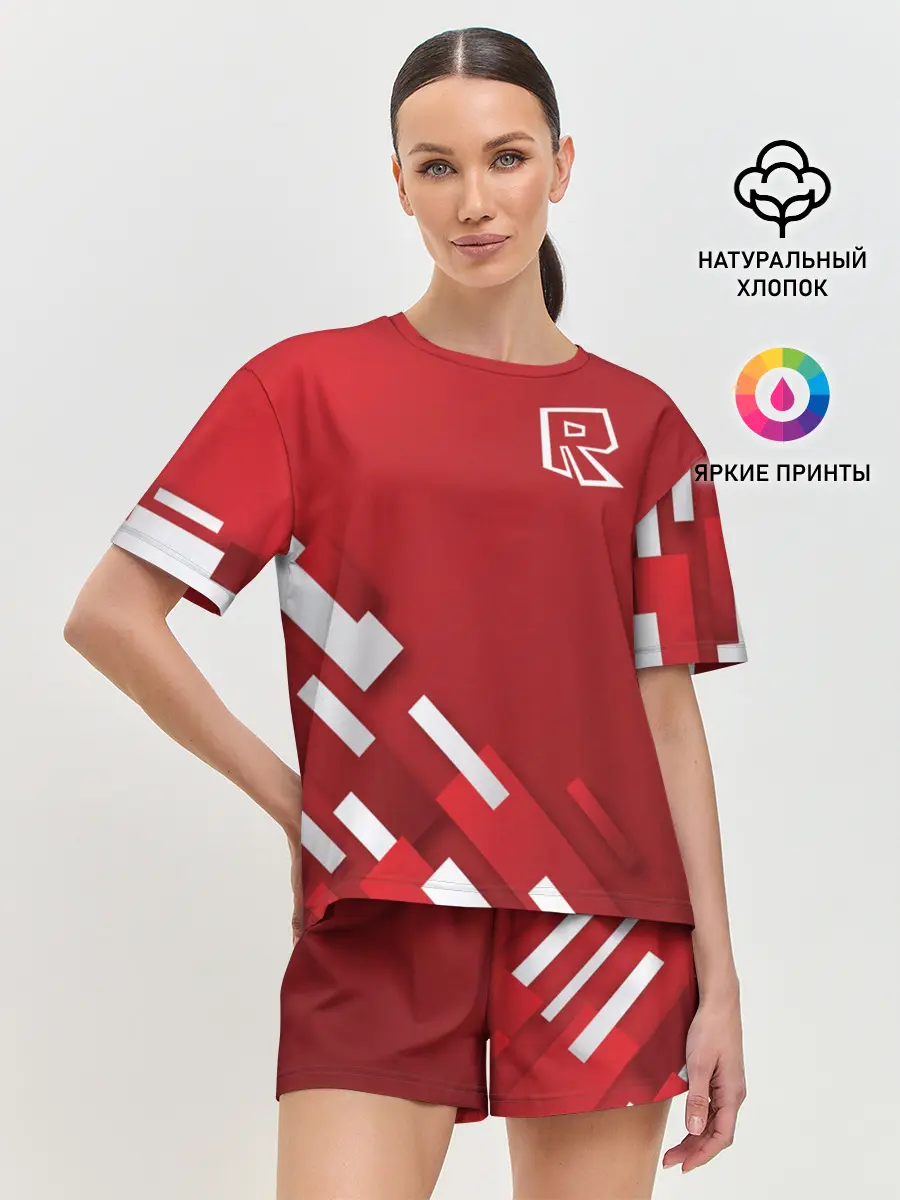 Женская пижама с шортами / Roblox