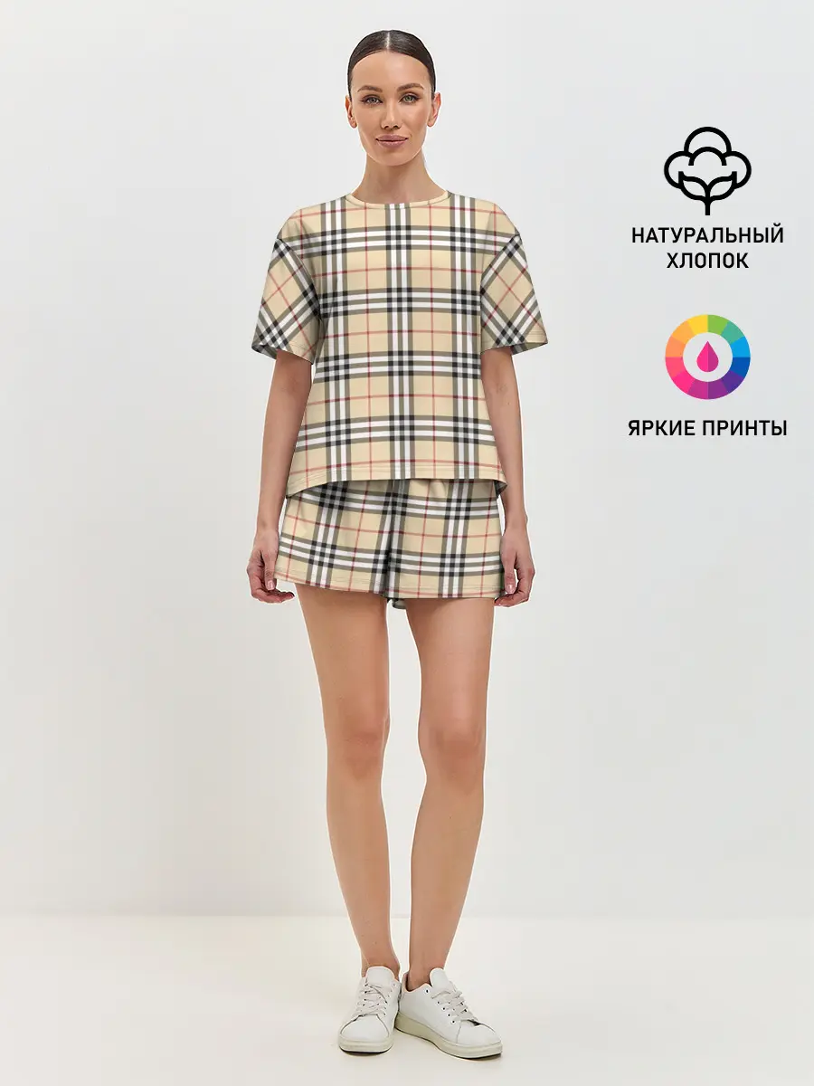 Женская пижама с шортами / Nova check