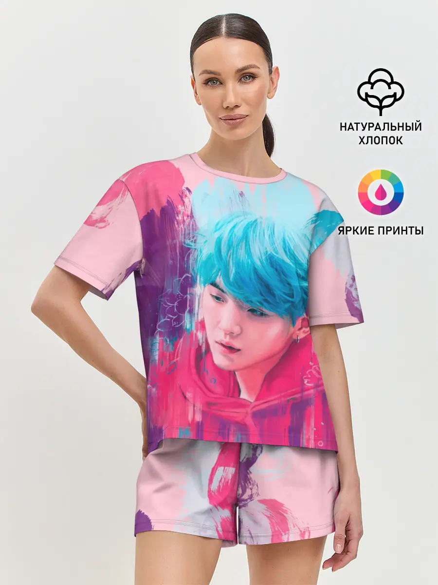 Женская пижама с шортами / BTS