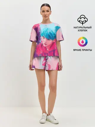 Женская пижама с шортами / BTS