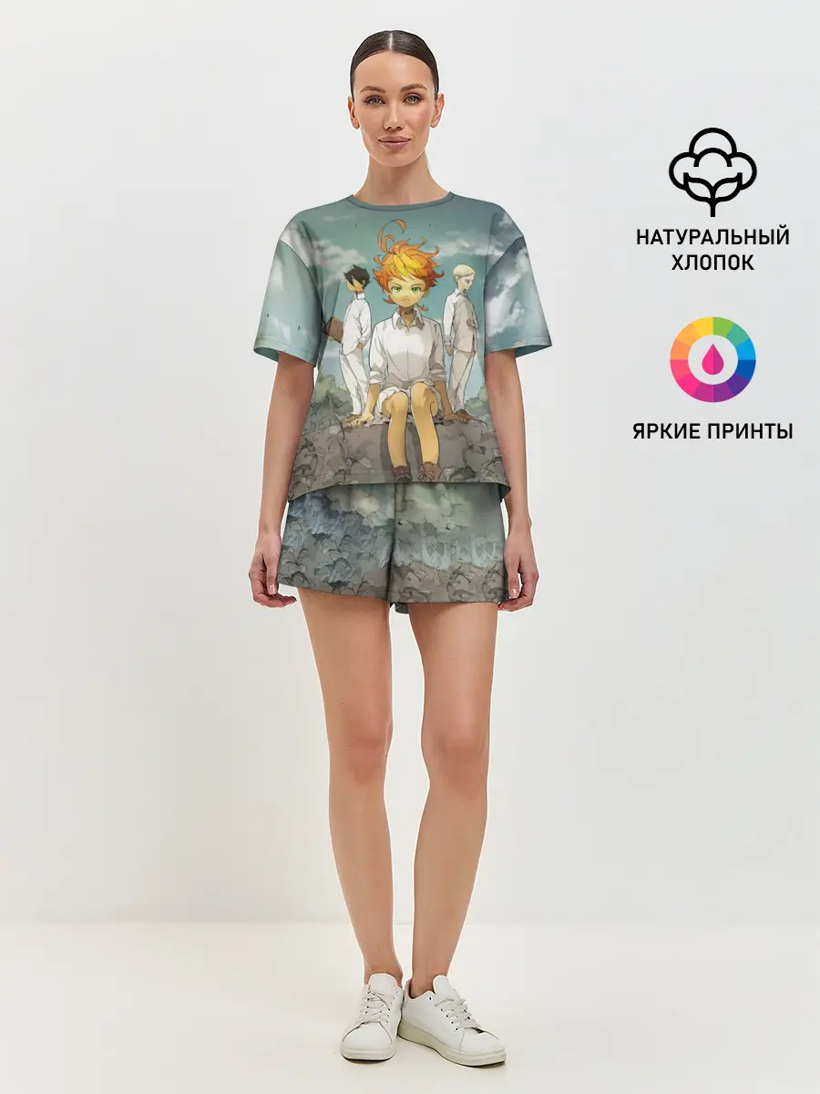 Женская пижама с шортами / The Promised Neverland