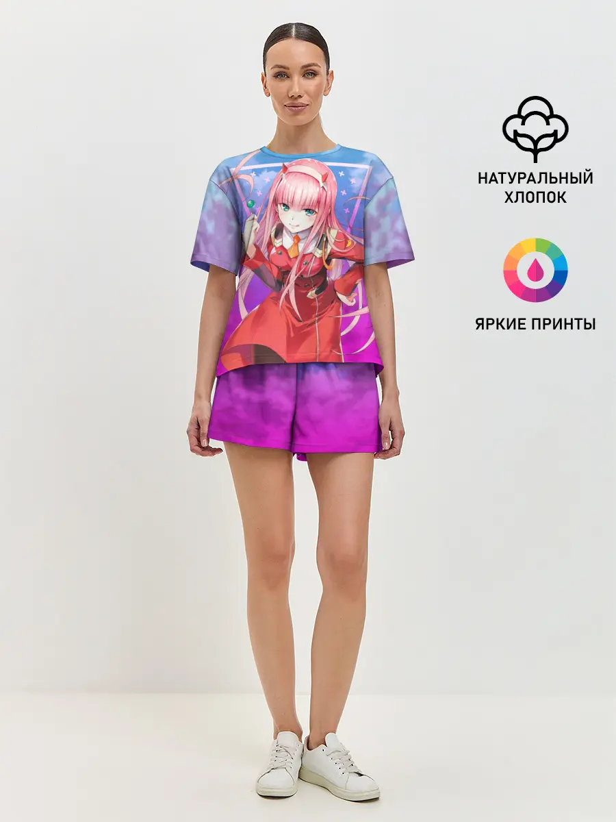 Женская пижама с шортами / Darling in the Franxx