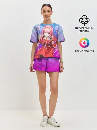 Женская пижама с шортами / Darling in the Franxx