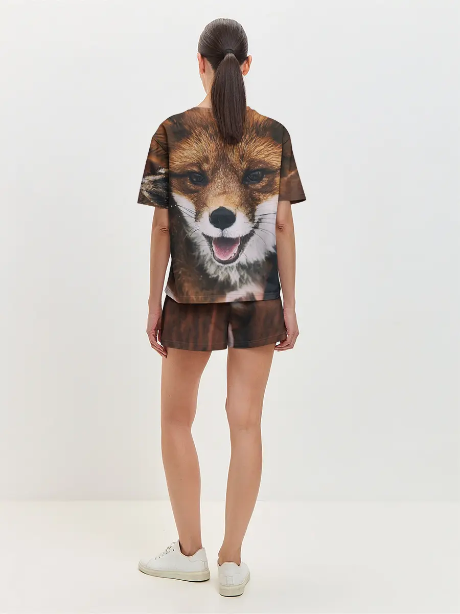 Женская пижама с шортами / Лисичка