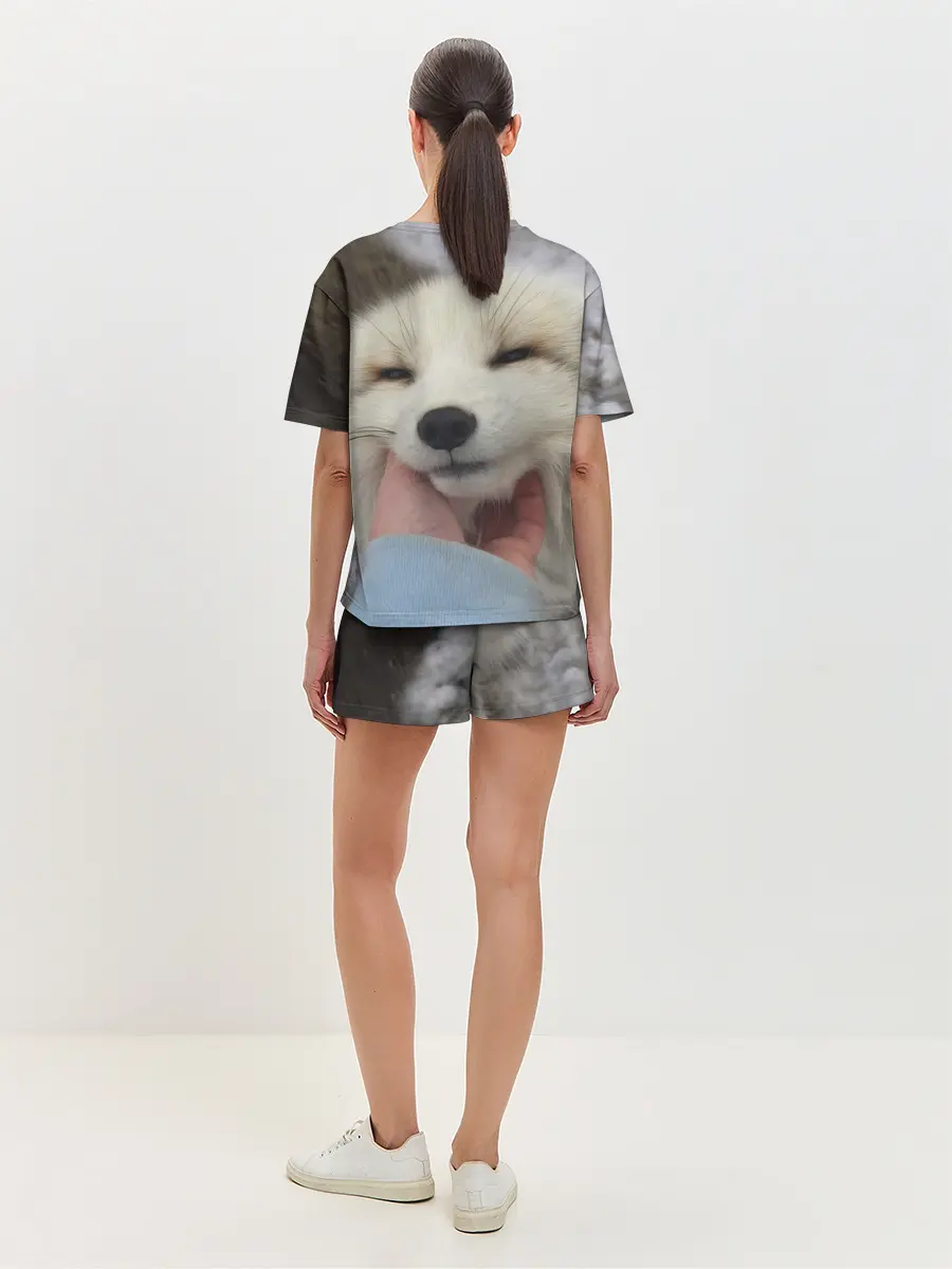 Женская пижама с шортами / Лисенок