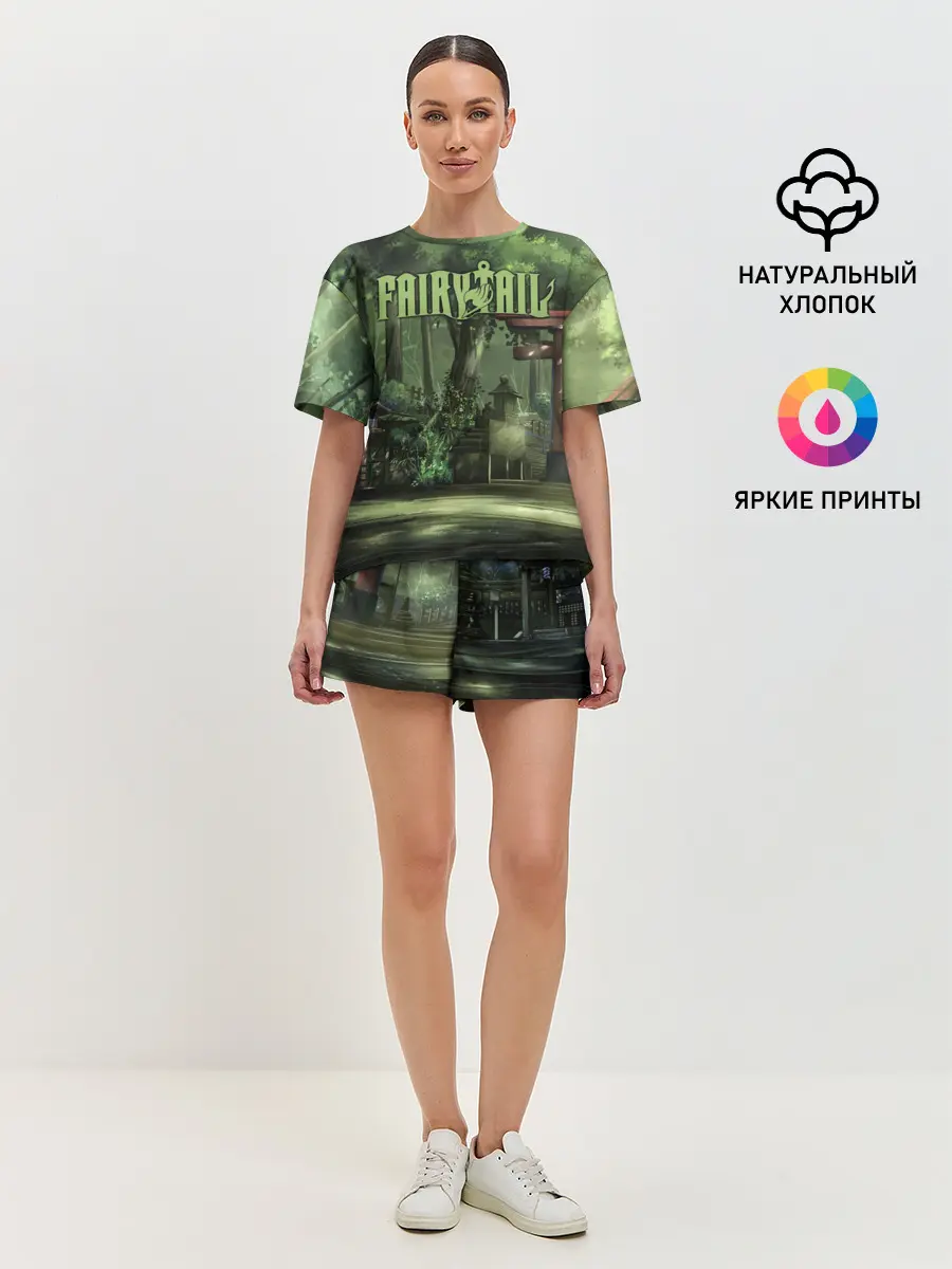 Женская пижама с шортами / Фейри Тейл лес