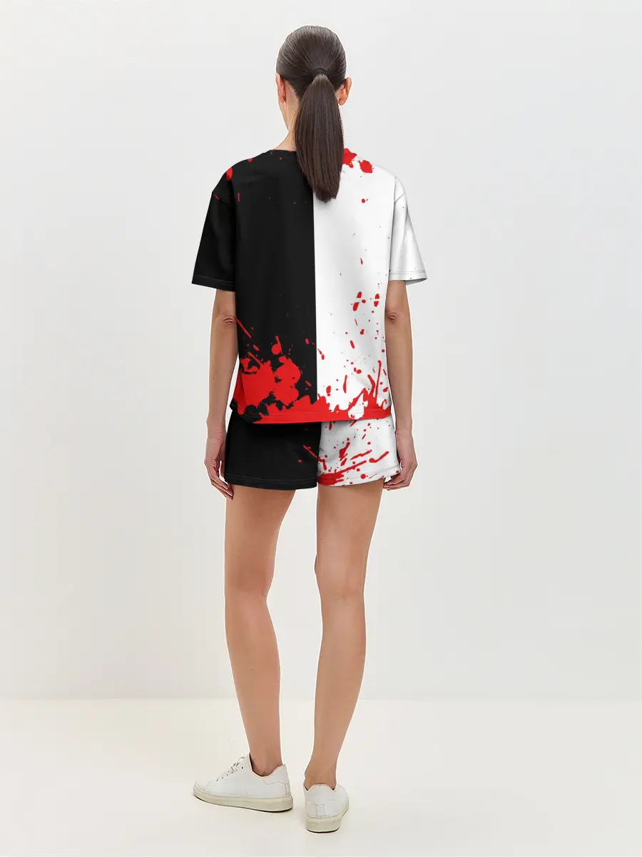 Женская пижама с шортами / MONOKUMA Blood