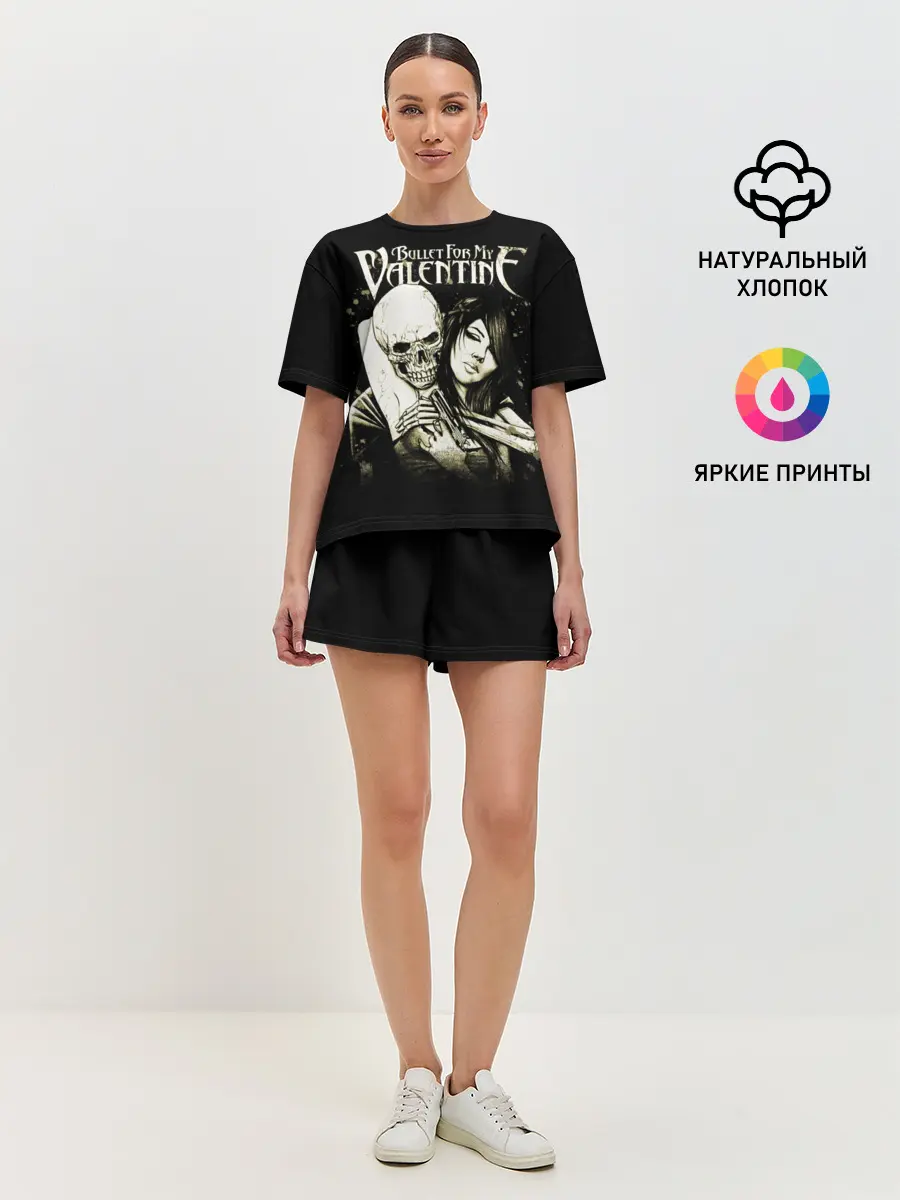 Женская пижама с шортами / Bullet For My Valentine