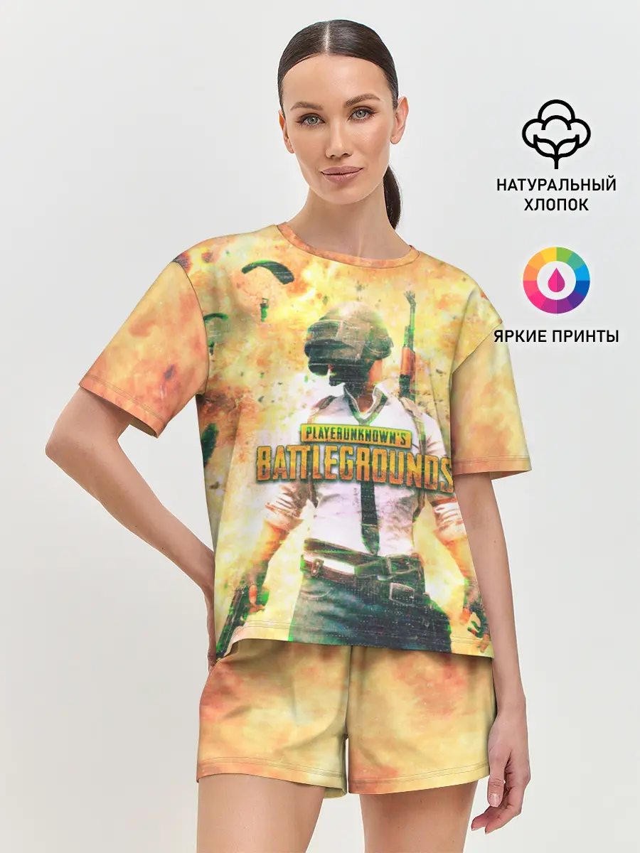 Женская пижама с шортами / Playerunknowns battlegrounds