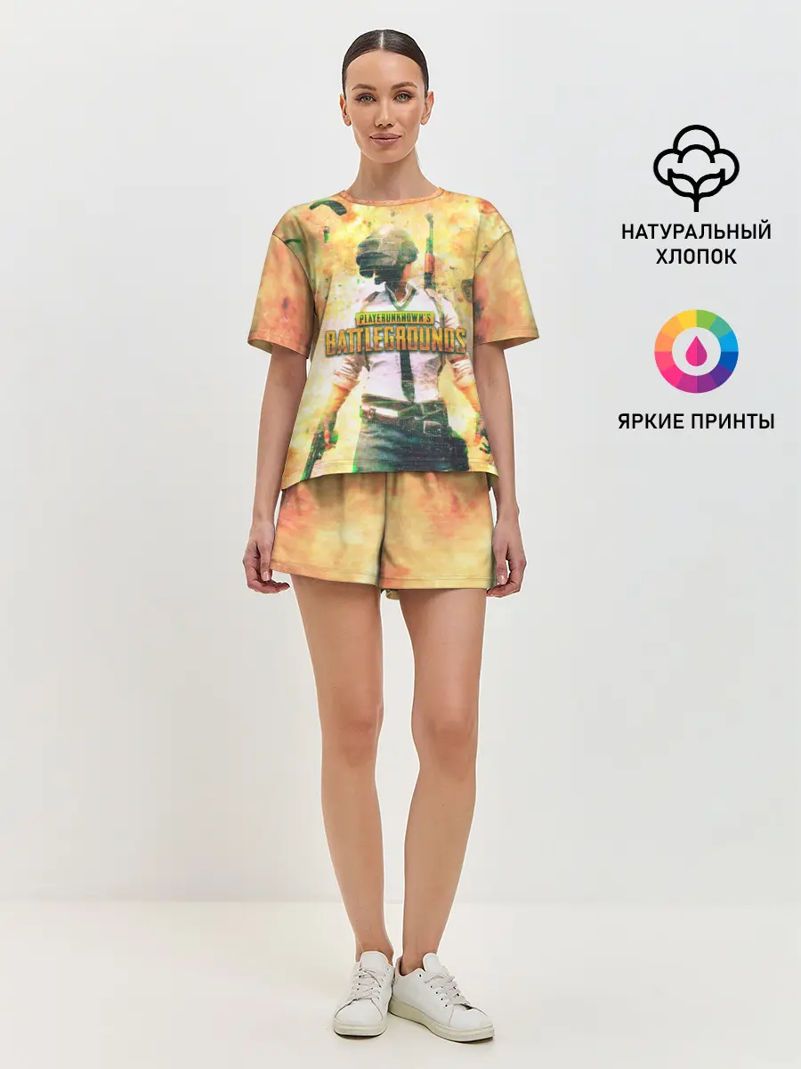 Женская пижама с шортами / Playerunknowns battlegrounds