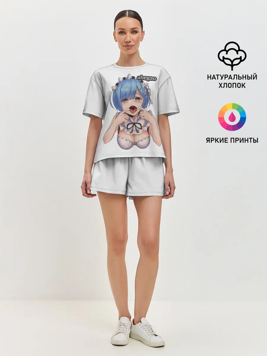 Женская пижама с шортами / AHEGAO