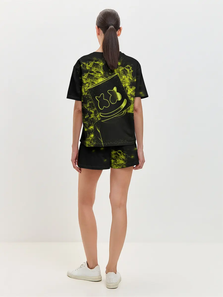 Женская пижама с шортами / Marshmello