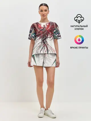 Женская пижама с шортами / Гуль