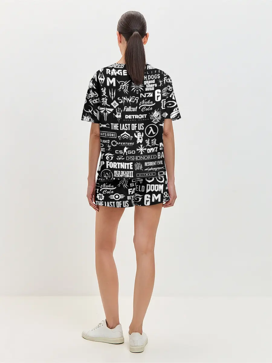 Женская пижама с шортами / ЛОГОТИПЫ ИГР