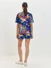 Женская пижама с шортами / Экзотический орнамент