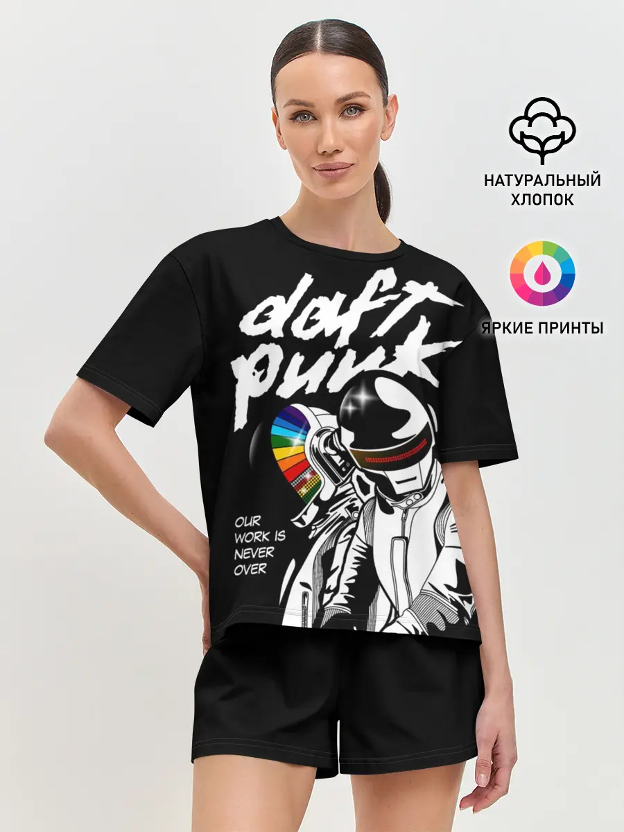 Женская пижама с шортами / Daft Punk