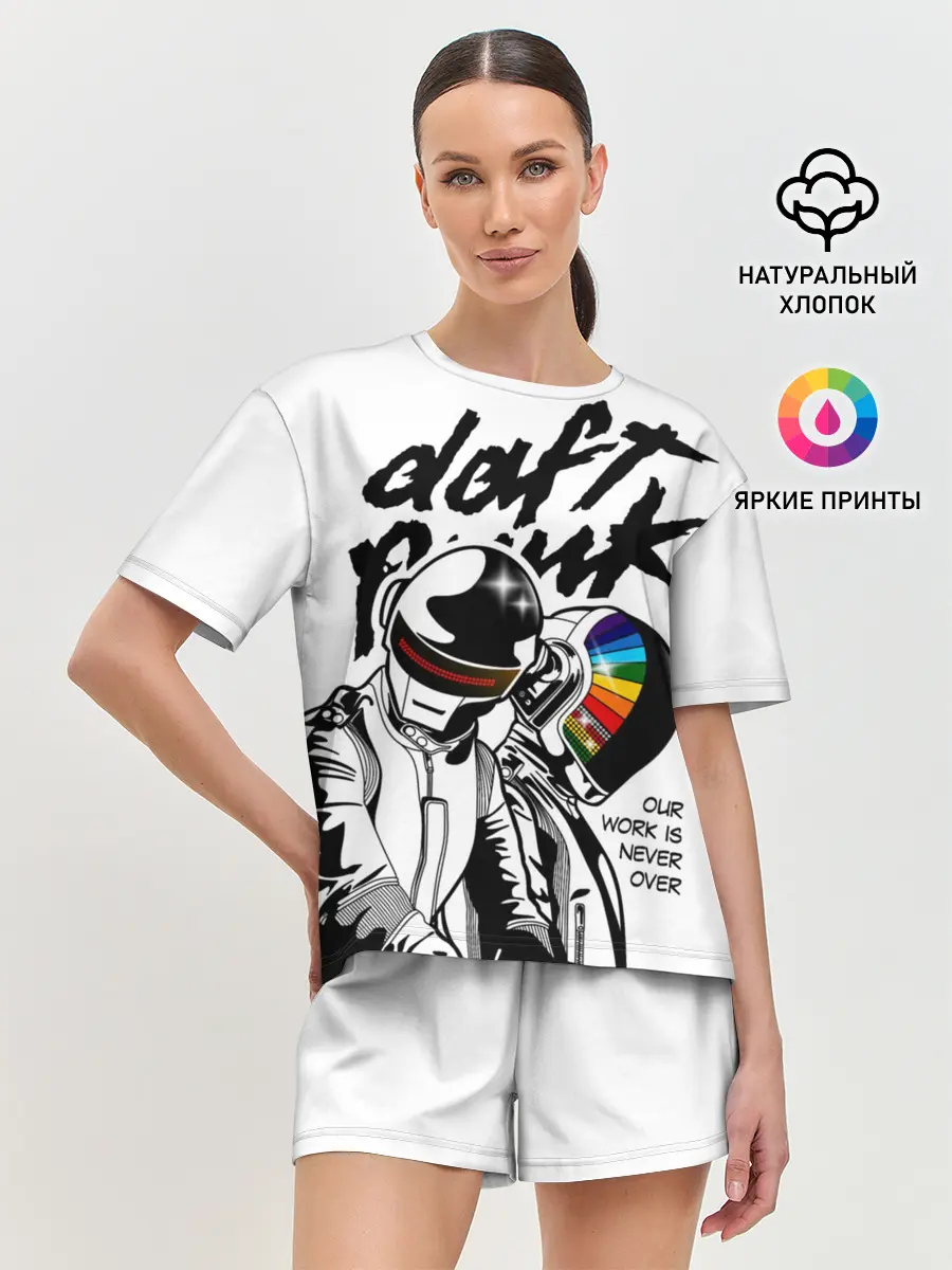 Женская пижама с шортами / Daft Punk