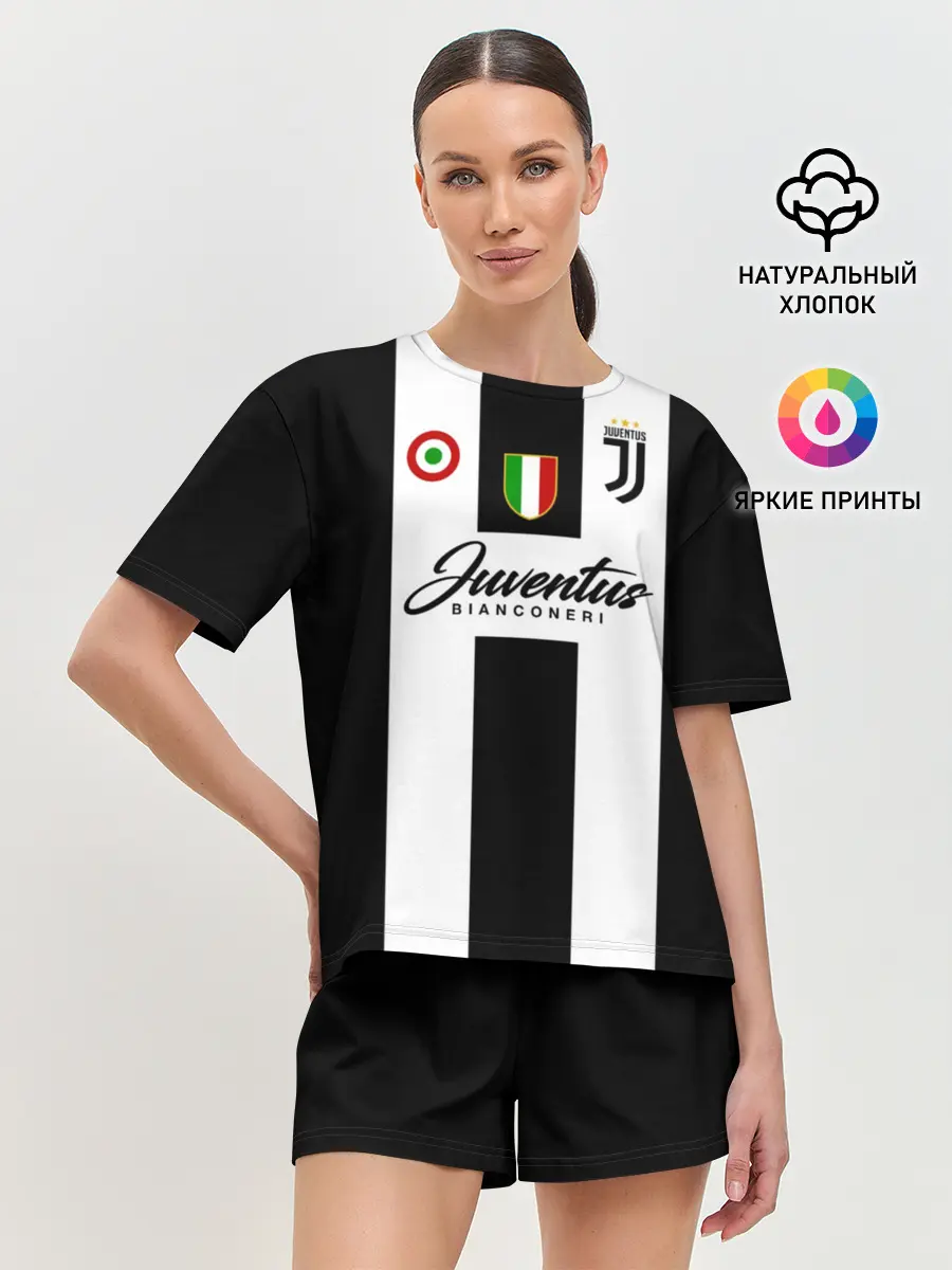 Женская пижама с шортами / Ювентус