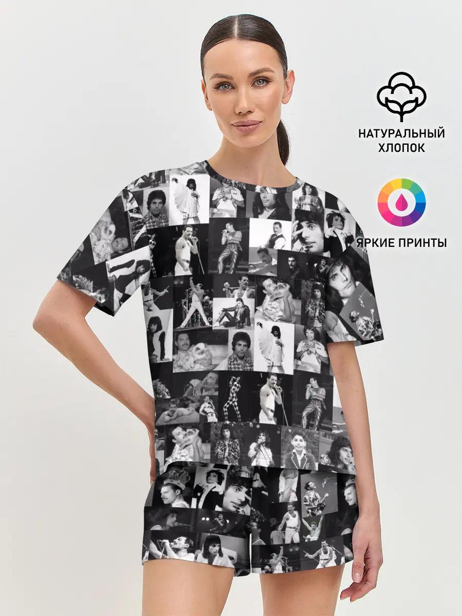 Женская пижама с шортами / QUEEN