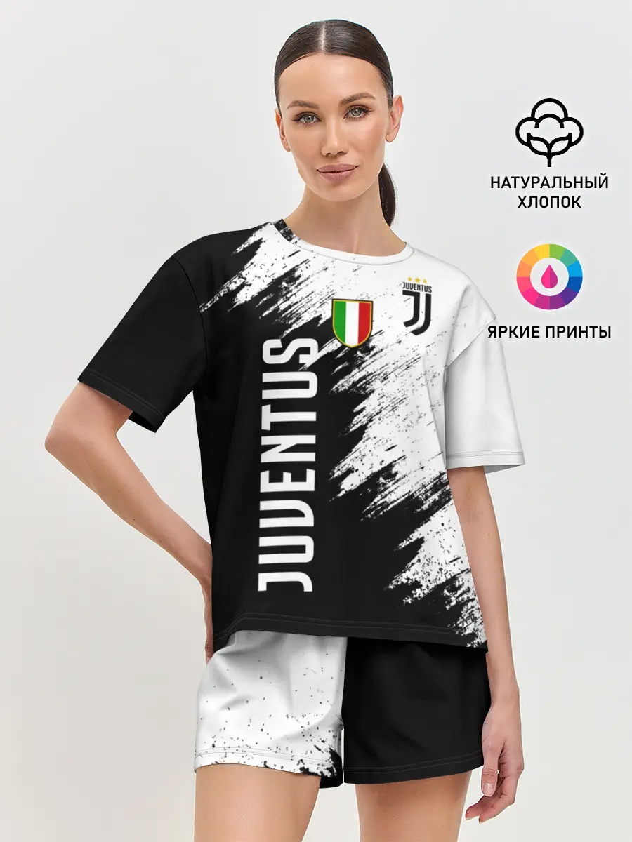 Женская пижама с шортами / Ювентус