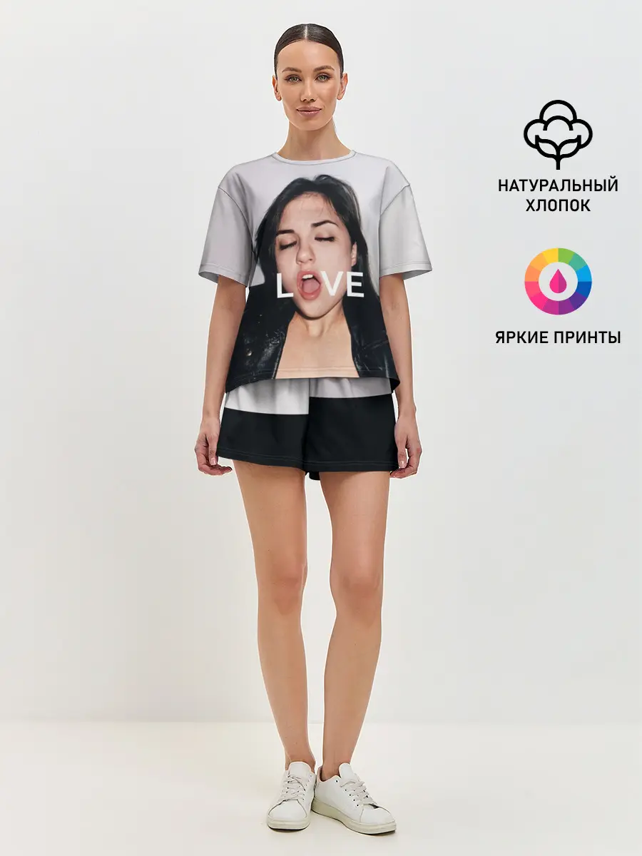 Женская пижама с шортами / Sasha Grey LOVE