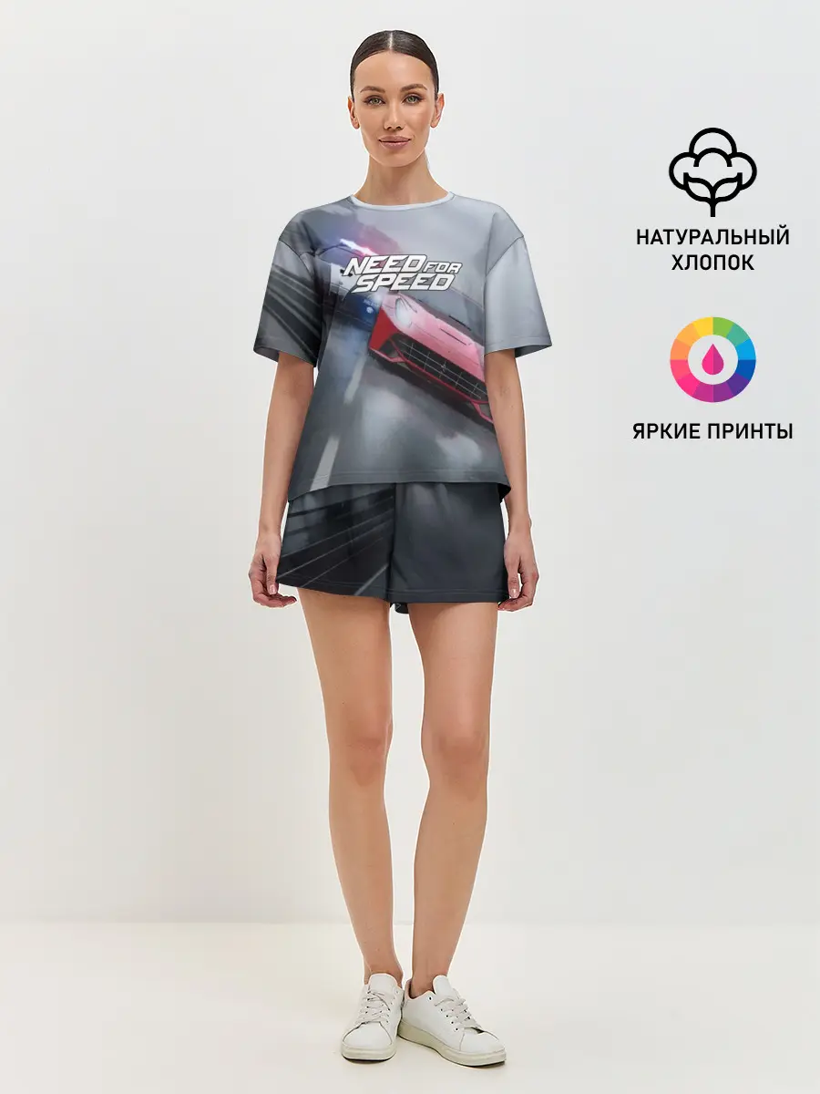 Женская пижама с шортами / NEED FOR SPEED
