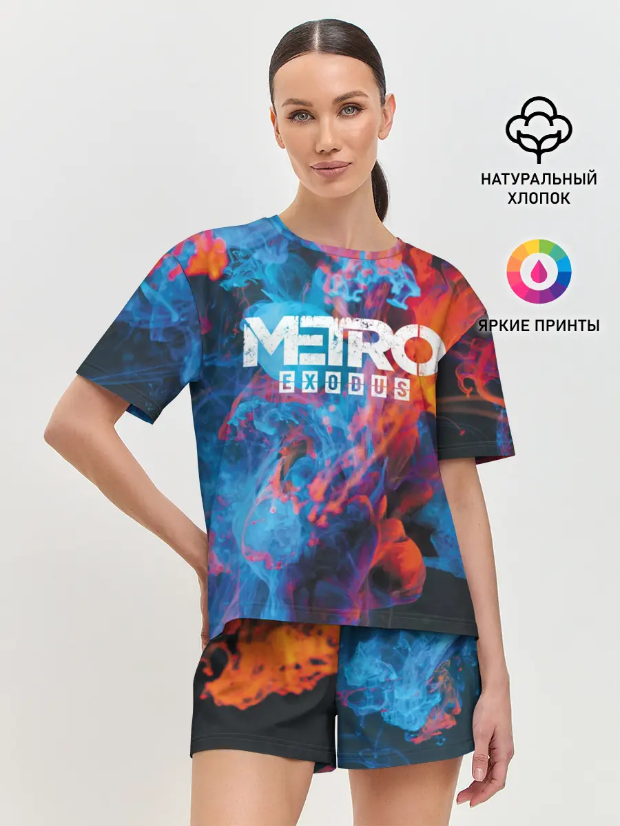 Женская пижама с шортами / Metro Fire