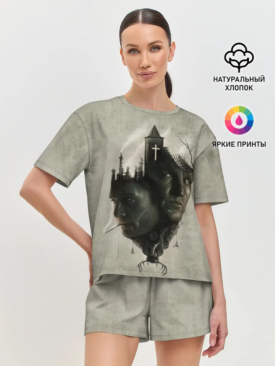 Женская пижама с шортами / True Detective