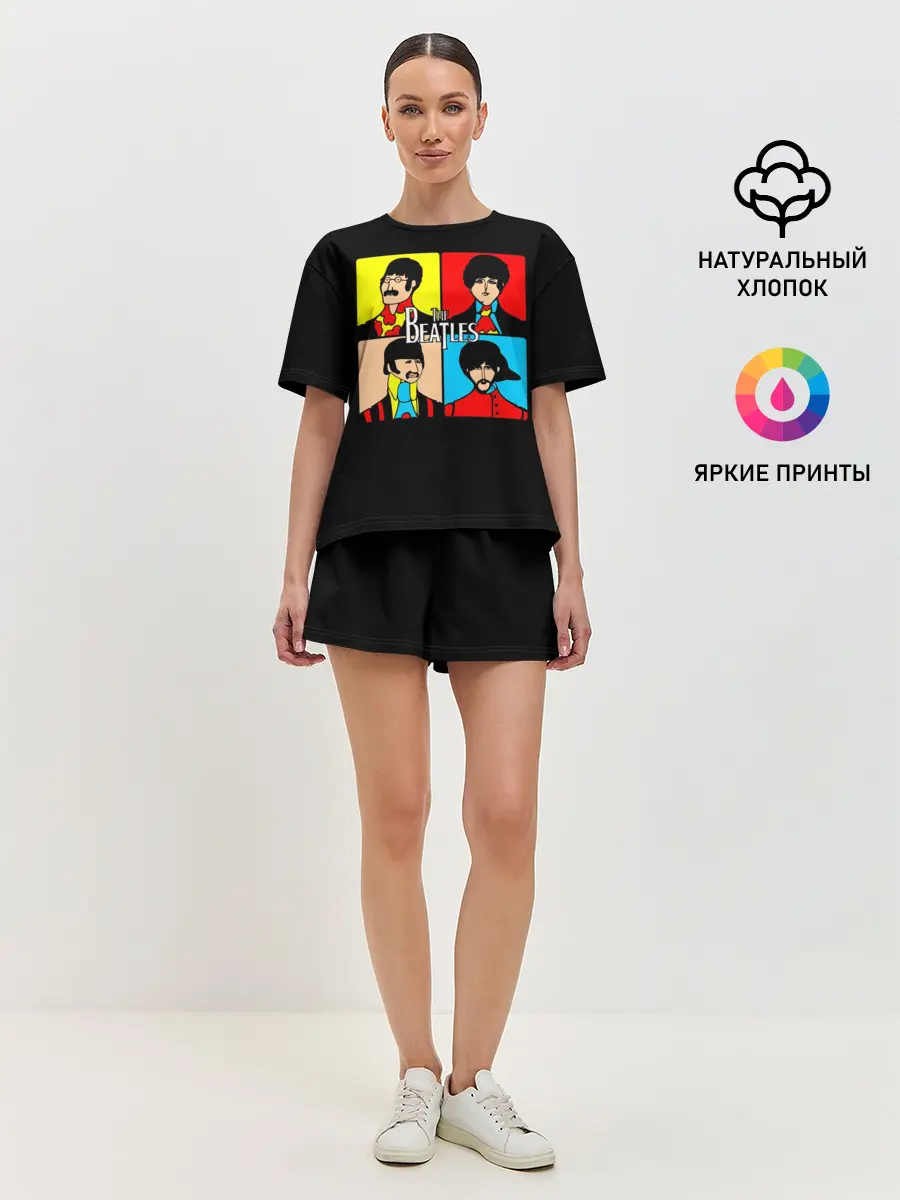 Женская пижама с шортами / The Beatles