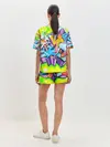 Женская пижама с шортами / Неоновая кислота