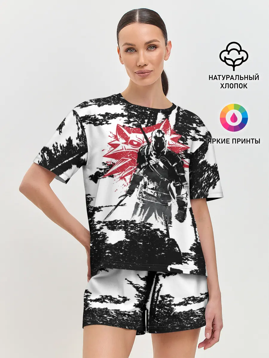 Женская пижама с шортами / Ведьмак