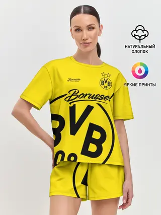 Женская пижама с шортами / Боруссия Дортмунд