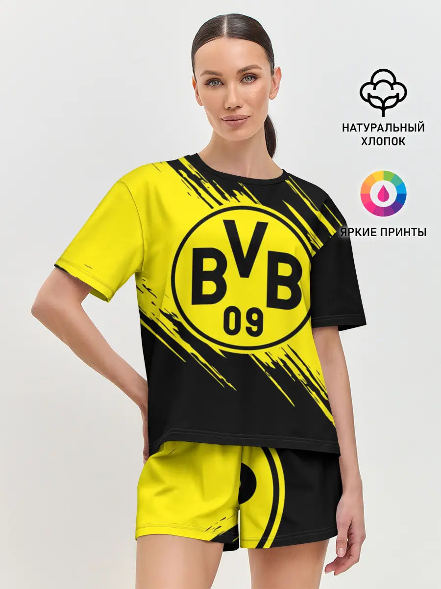 Женская пижама с шортами / Боруссия Дортмунд