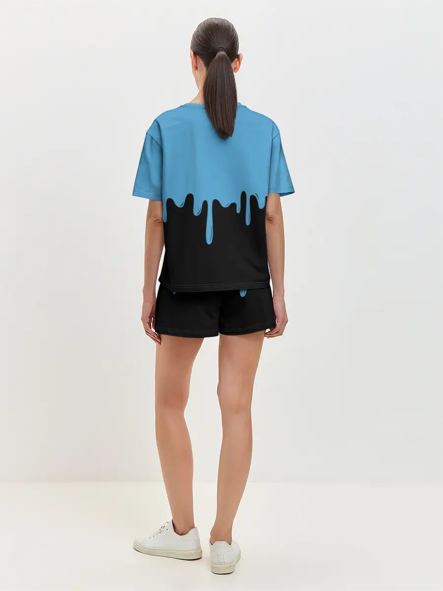 Женская пижама с шортами / FORTNITE - Black&Blue